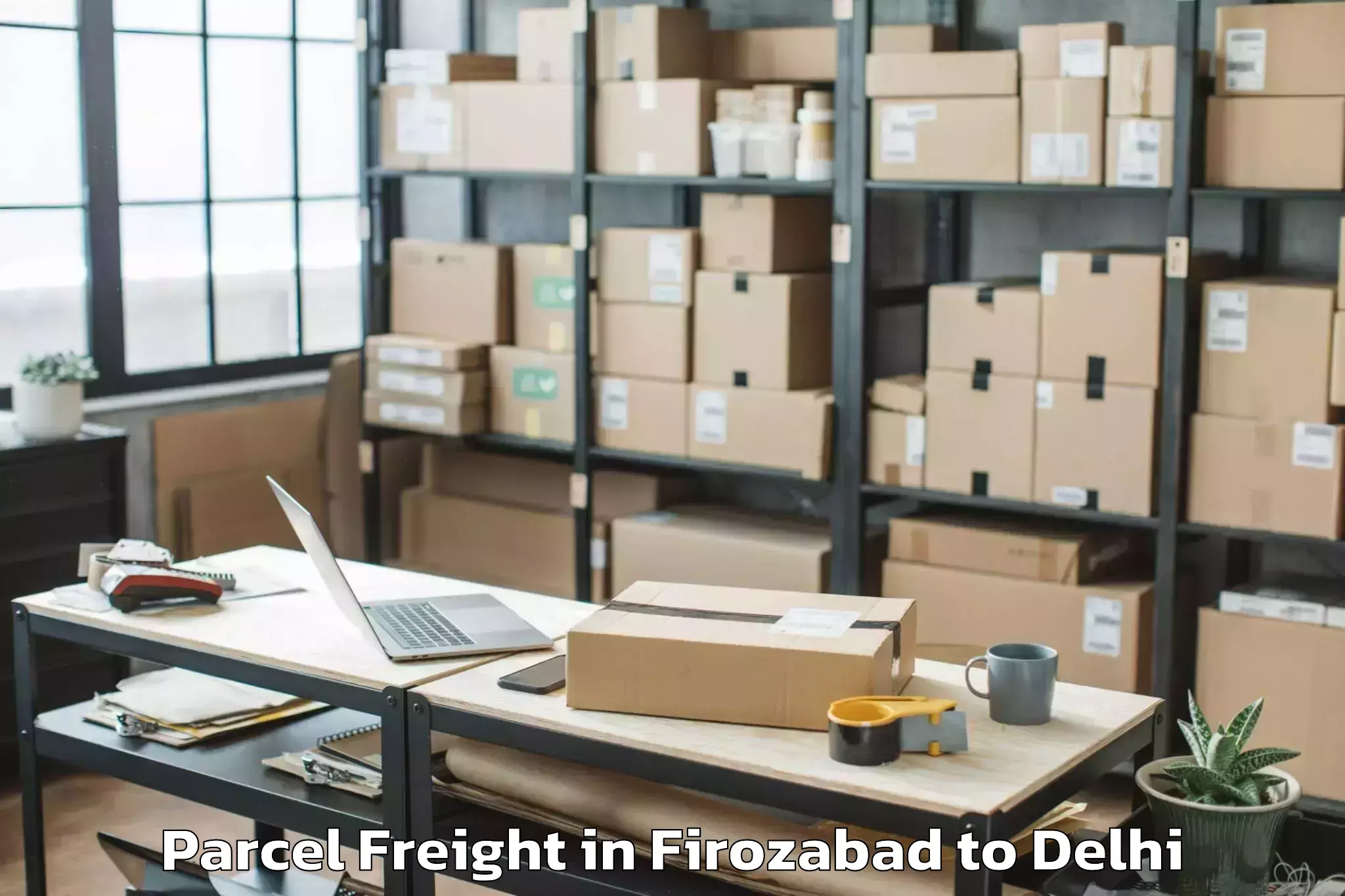 Top Firozabad to Ambience Mall Vasant Kunj Parcel Freight Available